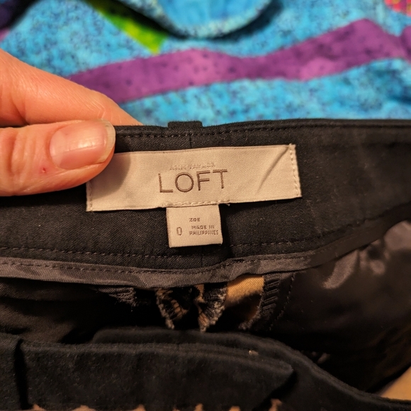 Loft Animal Print Zoe Slim Ankle Pants - Picture 4 of 5